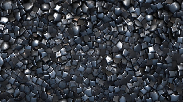 Fondo abstracto de piedras negras en forma de mosaico
