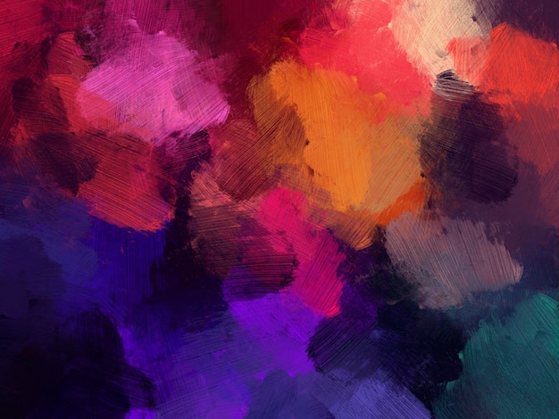 Fondo abstracto de pincel de pintura al óleo colorido