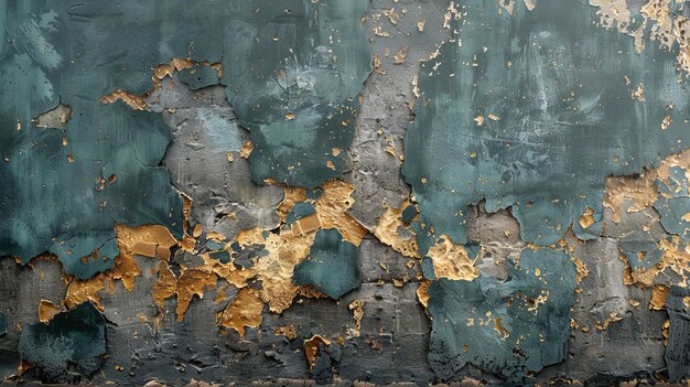 Fondo abstracto con pinceladas doradas y fondo texturizado Óleo en lienzo Arte moderno con caballos verdes grises papeles de pared carteles tarjetas murales alfombras colgantes impresiones y más