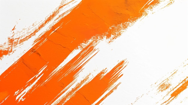Fondo abstracto de pinceladas naranjas y blancas