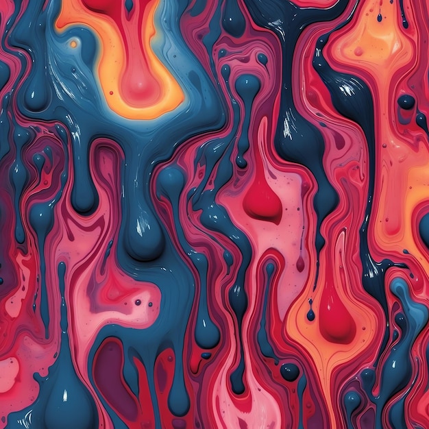 Fondo abstracto de pintura 3d swirly