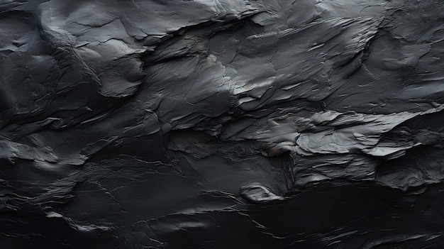 Fondo abstracto Pintura de arte de color oscuro negro gris oscuro textura cuchillo de paleta pintura en lienzo