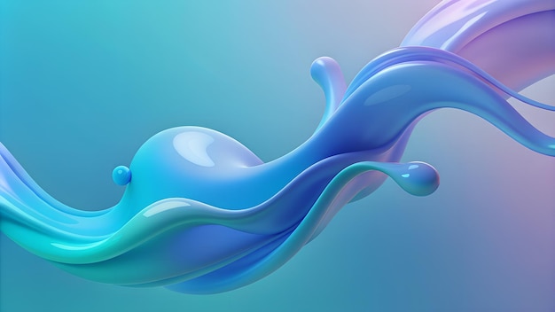 fondo abstracto de pintura líquida plástico 3d colores suaves gradiente