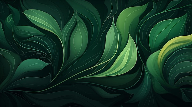 fondo abstracto con plantas verdes