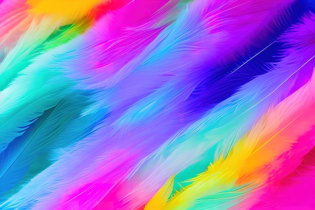 Fondo abstracto de plumas de color pastel