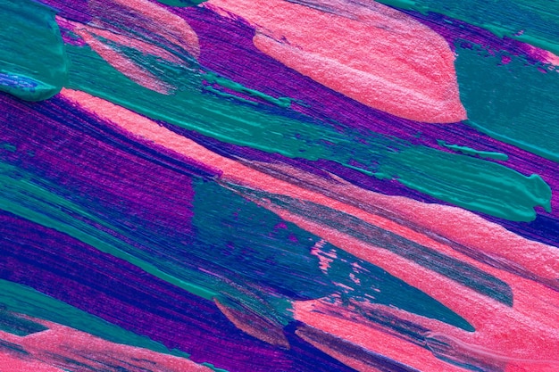Fondo abstracto psicodélico futurista de acrílico de neón púrpura turquesa rosa