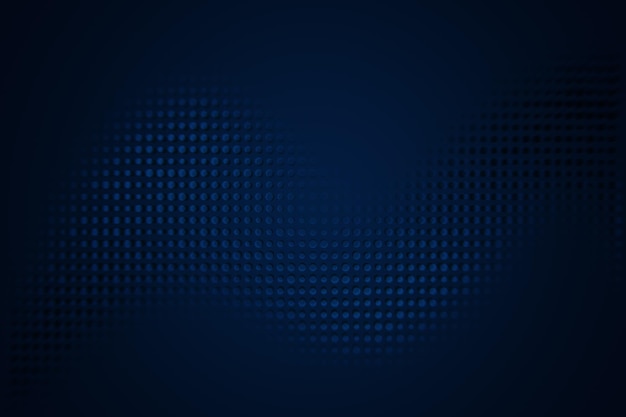 Fondo abstracto de puntos azules que crean una sensación de profundidad en el ciberespacio digital Renderización 3D
