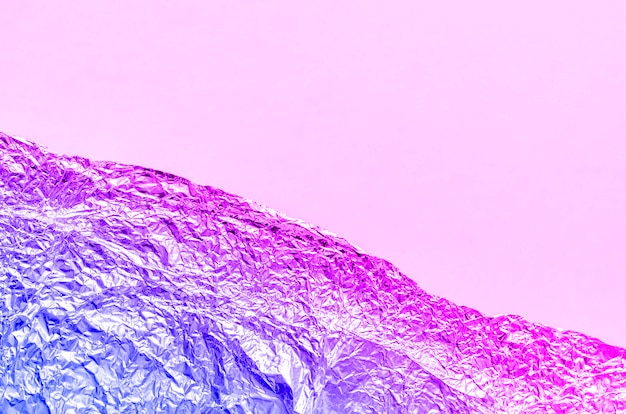 Foto fondo abstracto púrpura y azul de la hoja en colores de neón de tendencia
