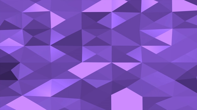 Fondo abstracto púrpura baja poli, forma geométrica de triángulos. Estilo dinámico elegante y de lujo para negocios, ilustración 3D