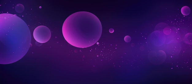 Fondo abstracto púrpura oscuro con círculos de gradiente coloridos adecuados para el diseño web