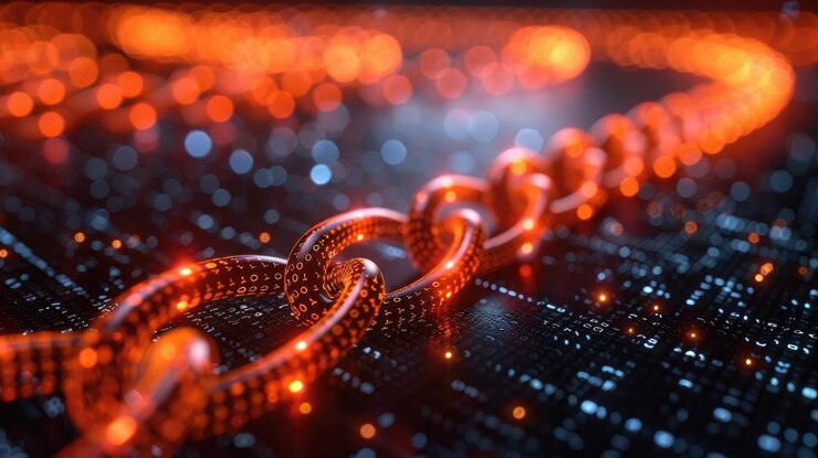 Foto un fondo abstracto que ilustra el concepto de un libro mayor digital utilice un diseño matricial con glo