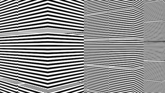 Fondo abstracto con rayas blancas y negras