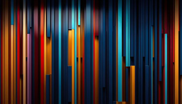 Fondo abstracto con rayas de colores Ilustración vectorial