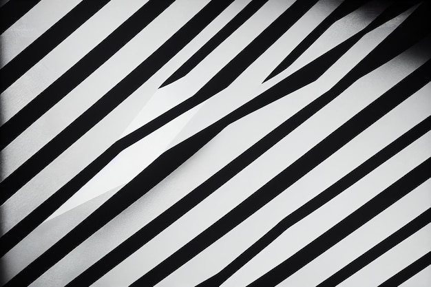 Fondo abstracto con rayas diagonales de cebra en blanco y negro