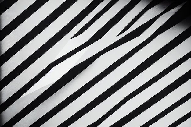 Foto fondo abstracto con rayas diagonales de cebra en blanco y negro