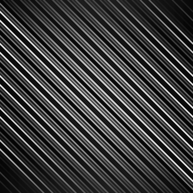 Foto fondo abstracto de rayas negras y blancas efecto de líneas de movimiento textura de fibra en escala de gris fondo y estandarte patrón de gradiente monocromático y papel tapiz texturado