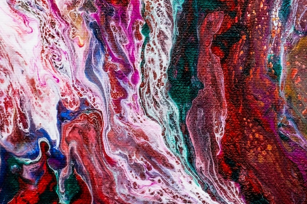 Fondo abstracto - rayas de pintura acrílica sobre lienzo.