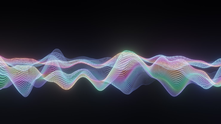 Foto fondo abstracto, rayos de neón en movimiento, líneas luminosas, ilustración 3d