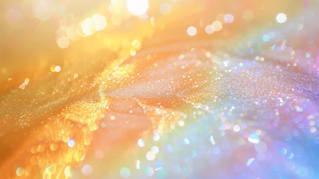 Fondo abstracto reluciente con luces Bokeh