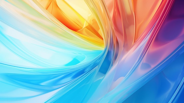 Fondo abstracto con remolino y líneas lisas colores del arco iris Vórtice giratorio espiral abstracto