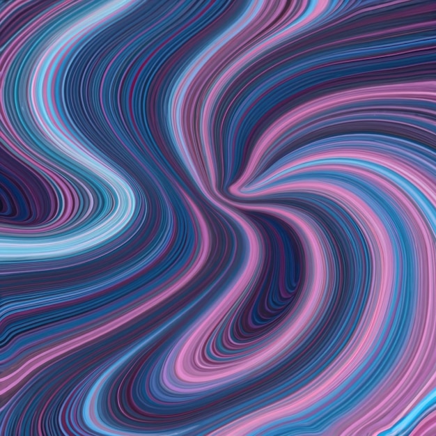 fondo abstracto con remolinos de pintura de mezcla púrpura y azul
