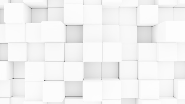 Fondo abstracto de la representación 3d de los cubos.