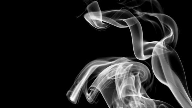 Fondo abstracto con representación 3d de humo blanco