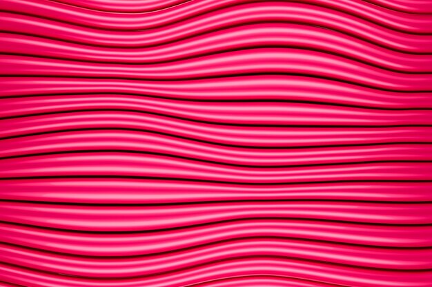Fondo abstracto de representación 3d de tubos brillantes viva magenta
