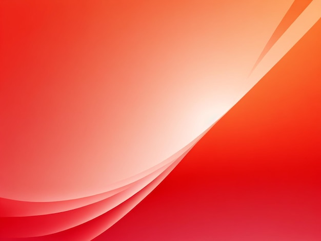 Fondo abstracto rojo y naranja con líneas curvas