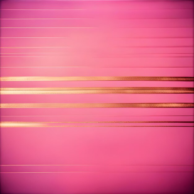 Fondo abstracto rosa con líneas doradas