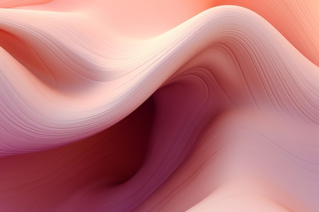 Un fondo abstracto rosa y naranja con un diseño ondulado.