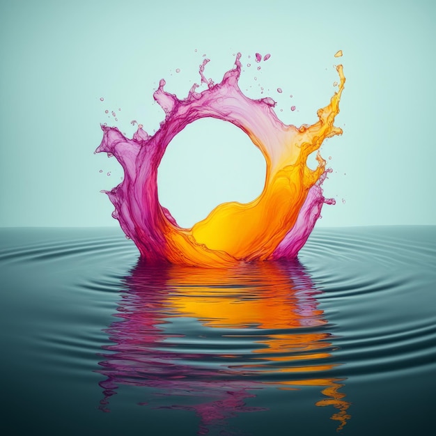 fondo abstracto con salpicaduras de agua coloridas fondo abstracta con salpicadas de colores w