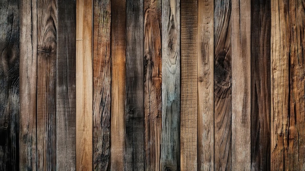 El fondo abstracto de tablones de madera con texturas rústicas evoca la esencia de la naturaleza y el aire libre Generado por IA