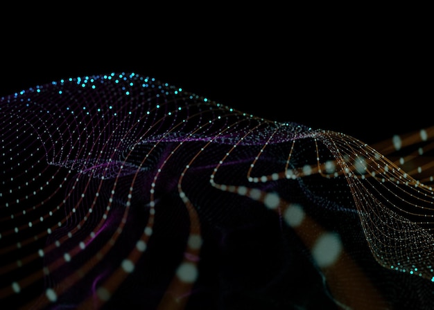 Fondo abstracto de tecnología y ciencia