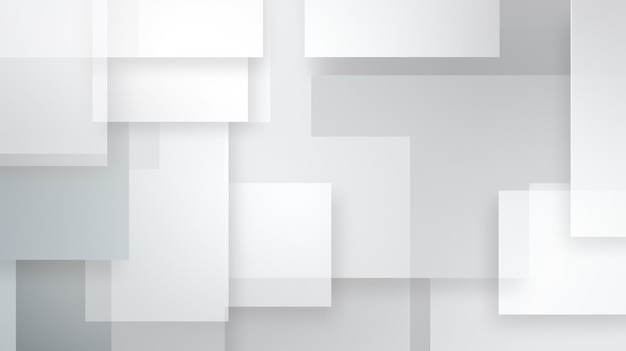 Fondo abstracto de tecnología geométrica gris y blanca Creado con tecnología de IA generativa