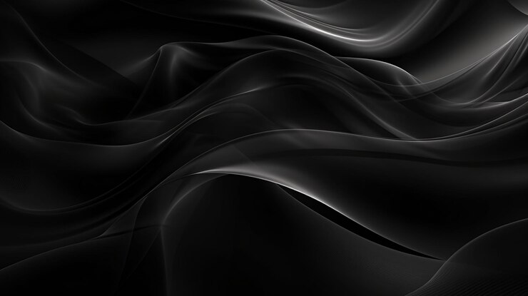 Fondo abstracto de tela transparente negra Ai generativo