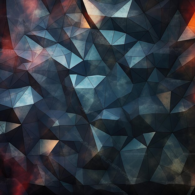 Fondo abstracto con textura de prisma oscuro, papel tapiz de cristal, diamante poligonal