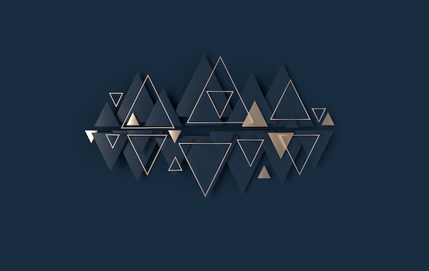 Fondo abstracto de triángulo rombo Panel moderno con trigones decoración de cerámica u hormigón