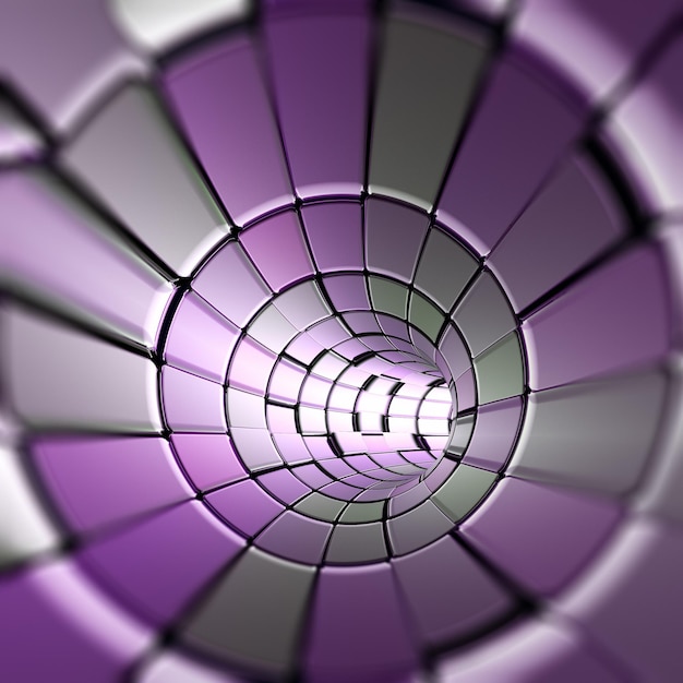 Fondo abstracto de túnel violeta