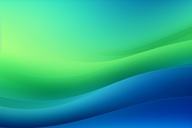 Foto un fondo abstracto verde y azul con ondas
