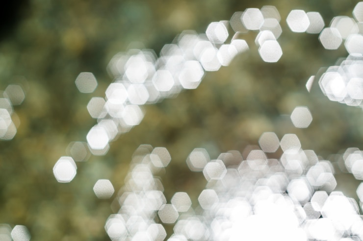 Foto fondo abstracto verde bokeh