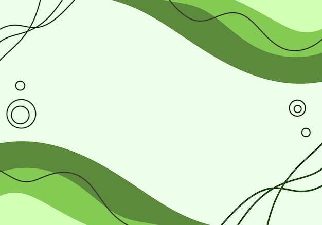 Fondo abstracto verde ondulado