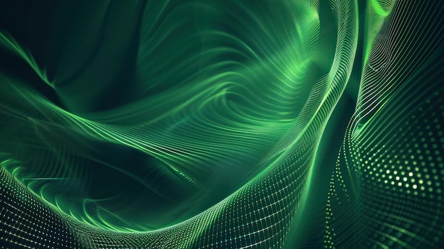 un fondo abstracto verde con un patrón verde y azul verde