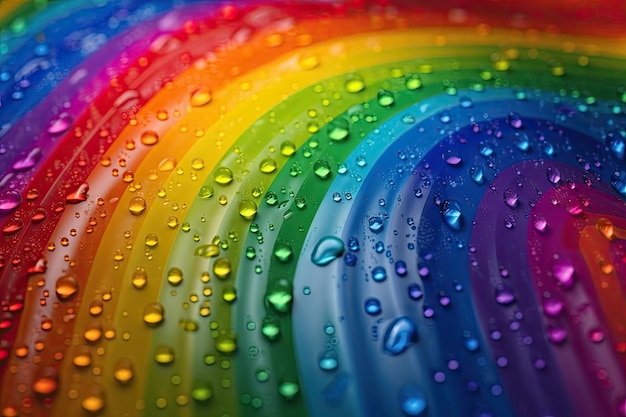Foto fondo abstracto vibrante del arco iris en detalle hiperrealista