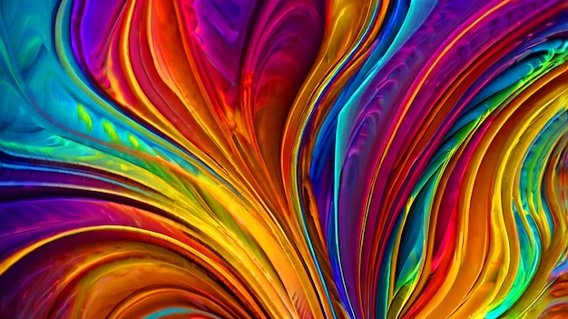 Fondo abstracto vibrante con remolinos y ondas de fondo