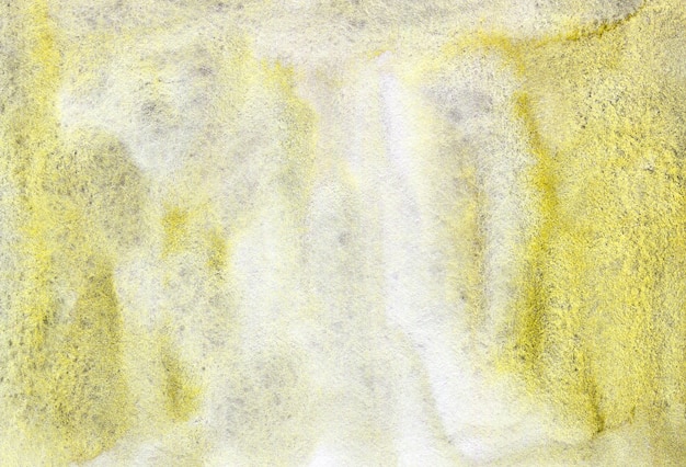 Fondo acuarela abstracta amarillo sobre papel con textura