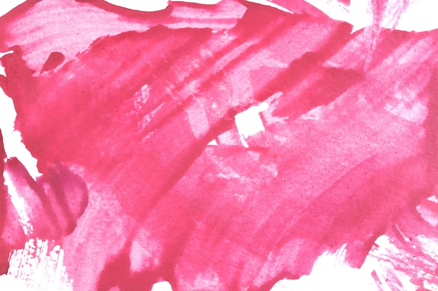 Foto fondo de acuarela abstracta manchada de pintura roja rosa sobre lienzo collage de arte