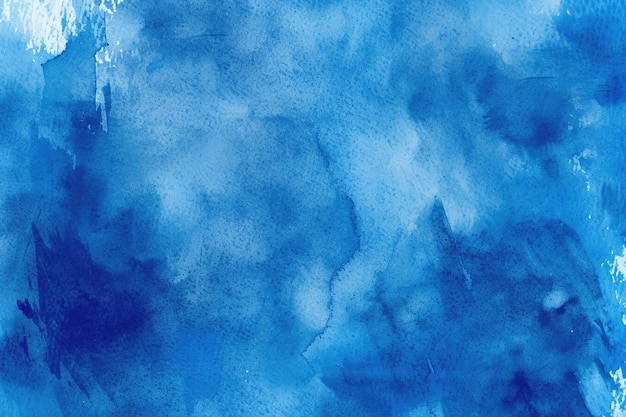Fondo de acuarela azul abstracto