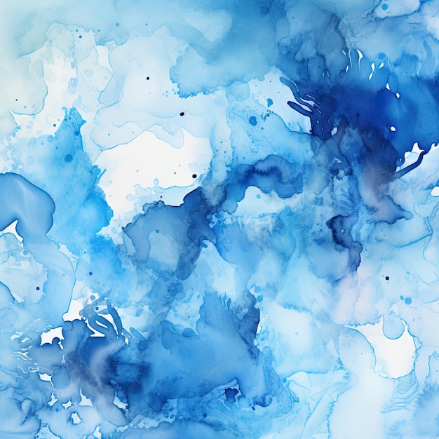 Fondo de acuarela azul abstracto