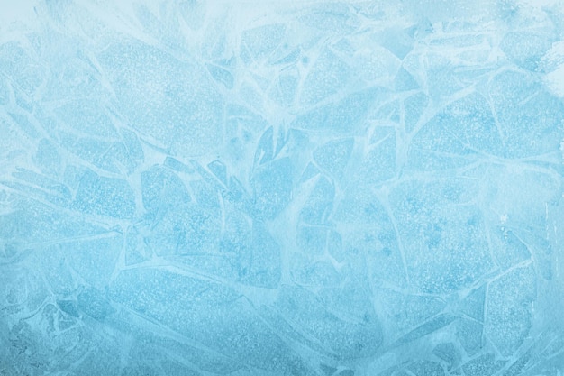 Fondo de acuarela azul invierno helado pintado sobre papel blanco